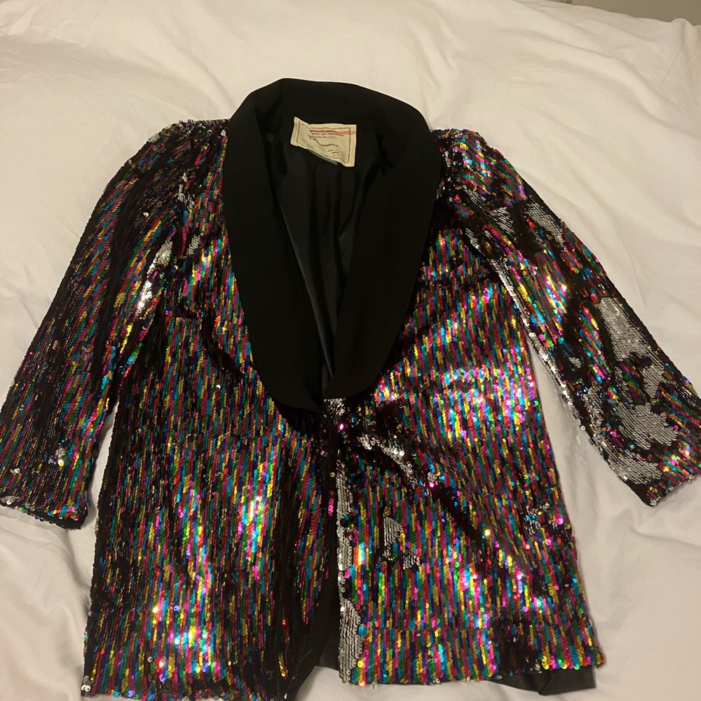 Anthropologie Cartonnier sequin blazer - Picture 3 of 11